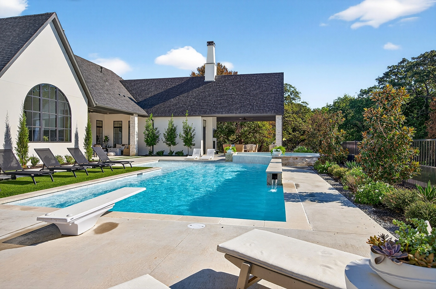 All Pro Pools design team reviewing custom pool plan — Denison TX